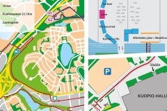 Kuopio Maraton aluekartat