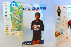 Kuopio Maraton -esite 2008 – graafinen suunnittelu