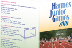 Hannes Junior Games 2010 esitteen suunnittelu SiVe