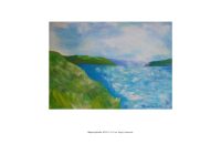 Näkymä järvelle 2023. 70 x 50 cm. Akryyli kankaalle.